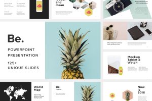 Be - Popular Clean and Modern PowerPoint Presentation Template